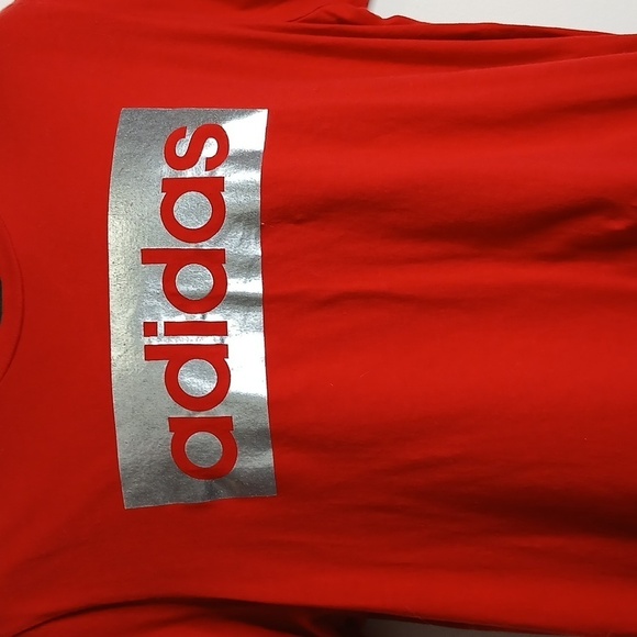 Adidas mens red amplifier tee shirt size XL - Picture 2 of 10